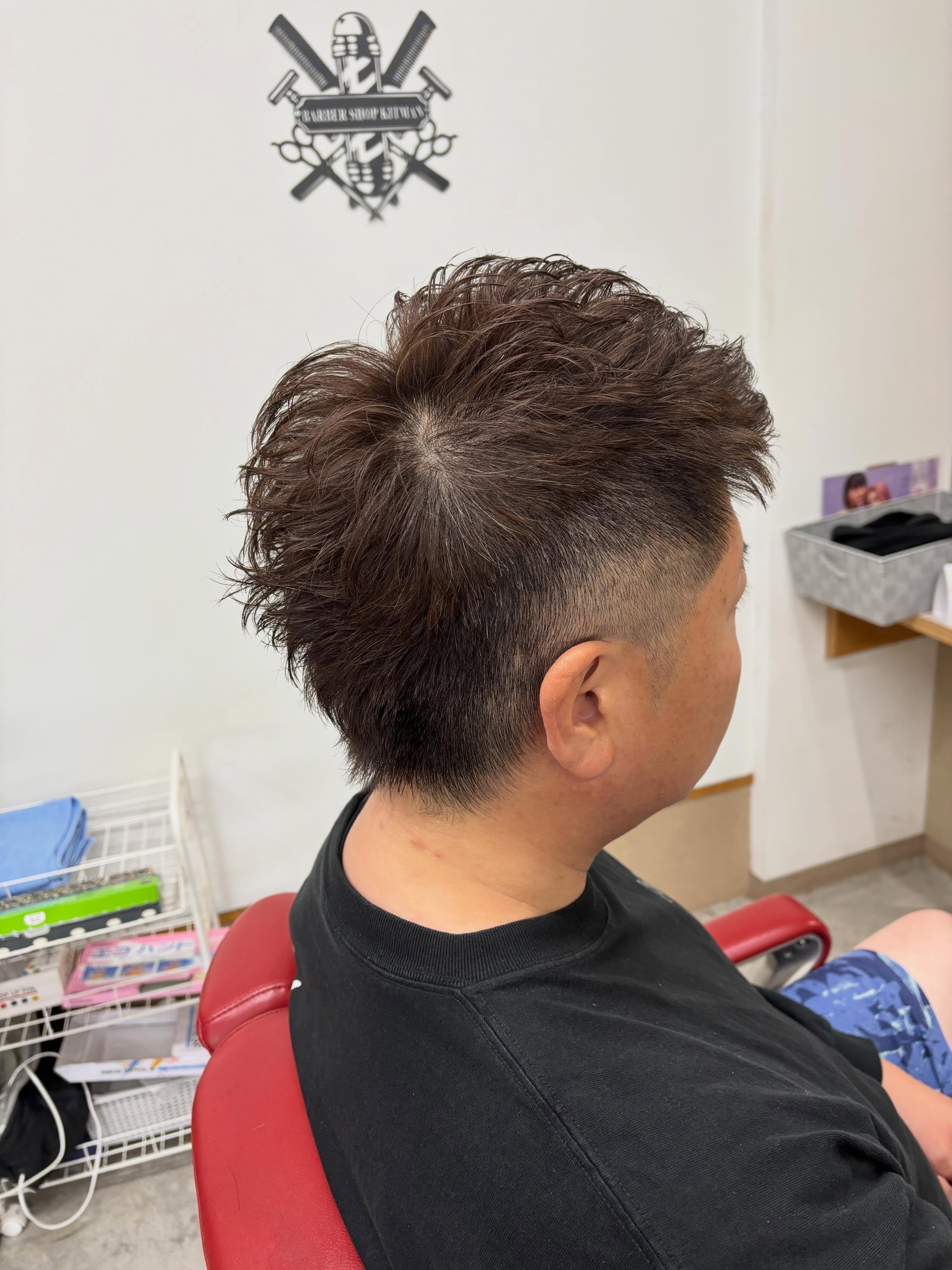 #ショートパーマ