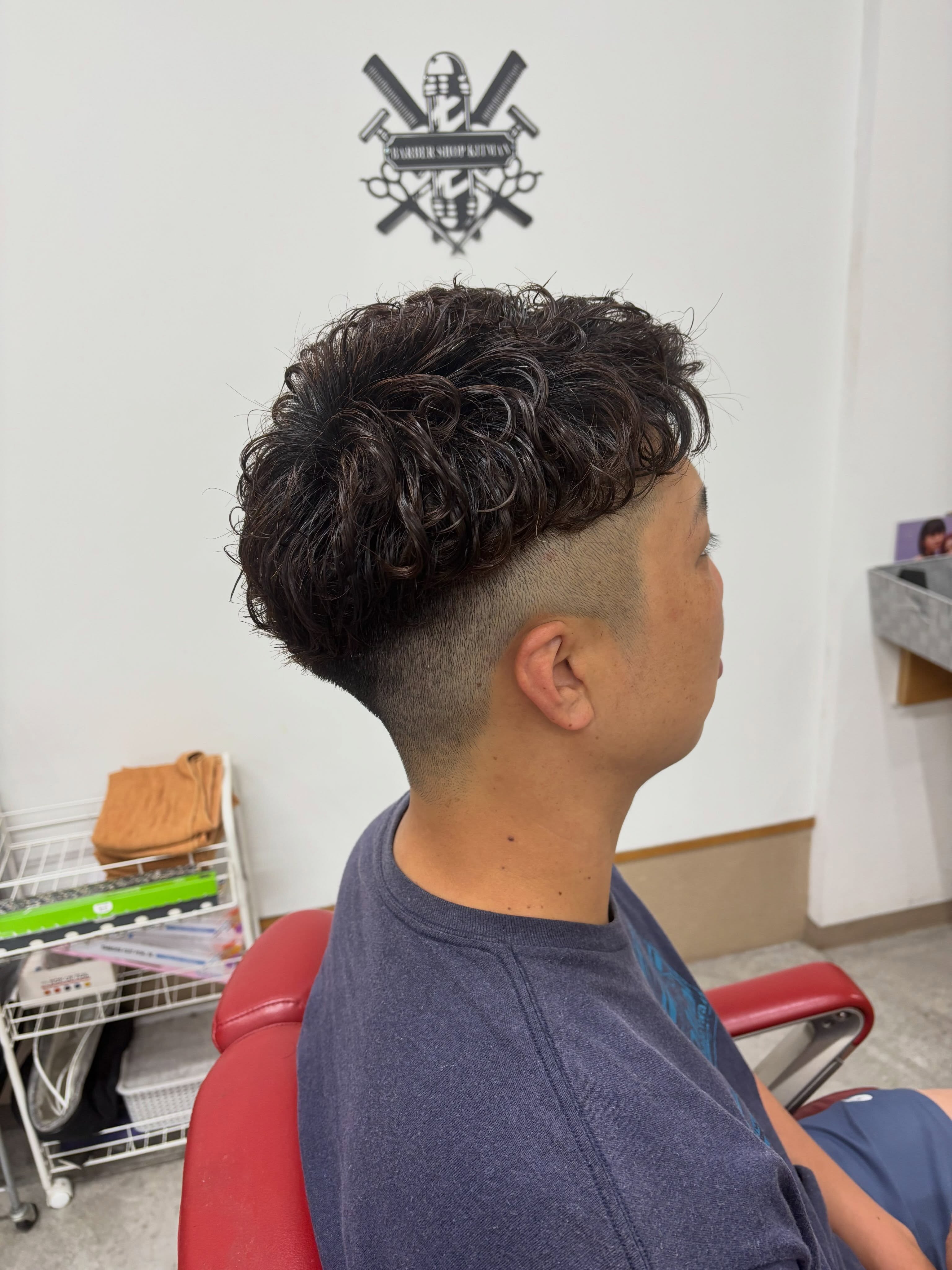 #ショートパーマ