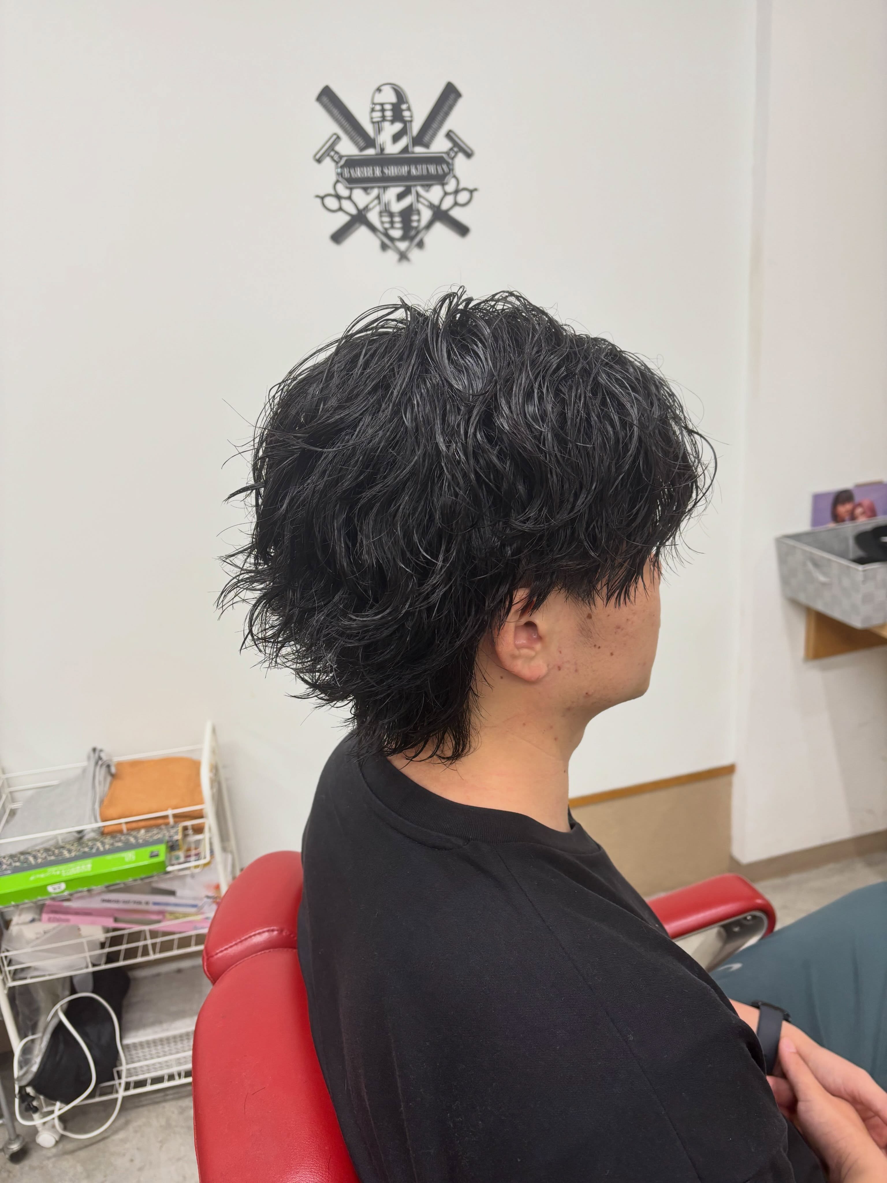 #波巻きパーマ